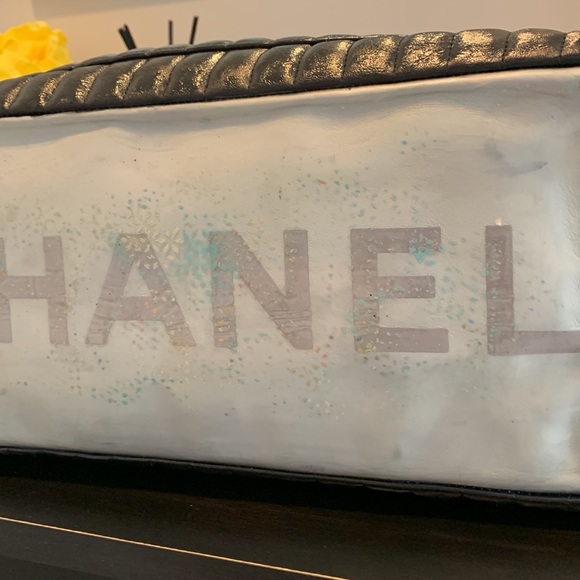 CHANEL LIGNE TOTE BAG 🌻LAMBSKIN CHAIN STRAP - Picture 9 of 17